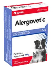 ALERGOVET C 0,7 MG - 10 COMPRIMIDOS 