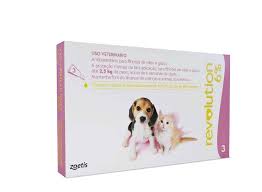 ANTIPULGAS REVOLUTION 6% ROSA (PARA CÃES E GATOS DE ATÉ 2,5 KG) - 3 PIPETA