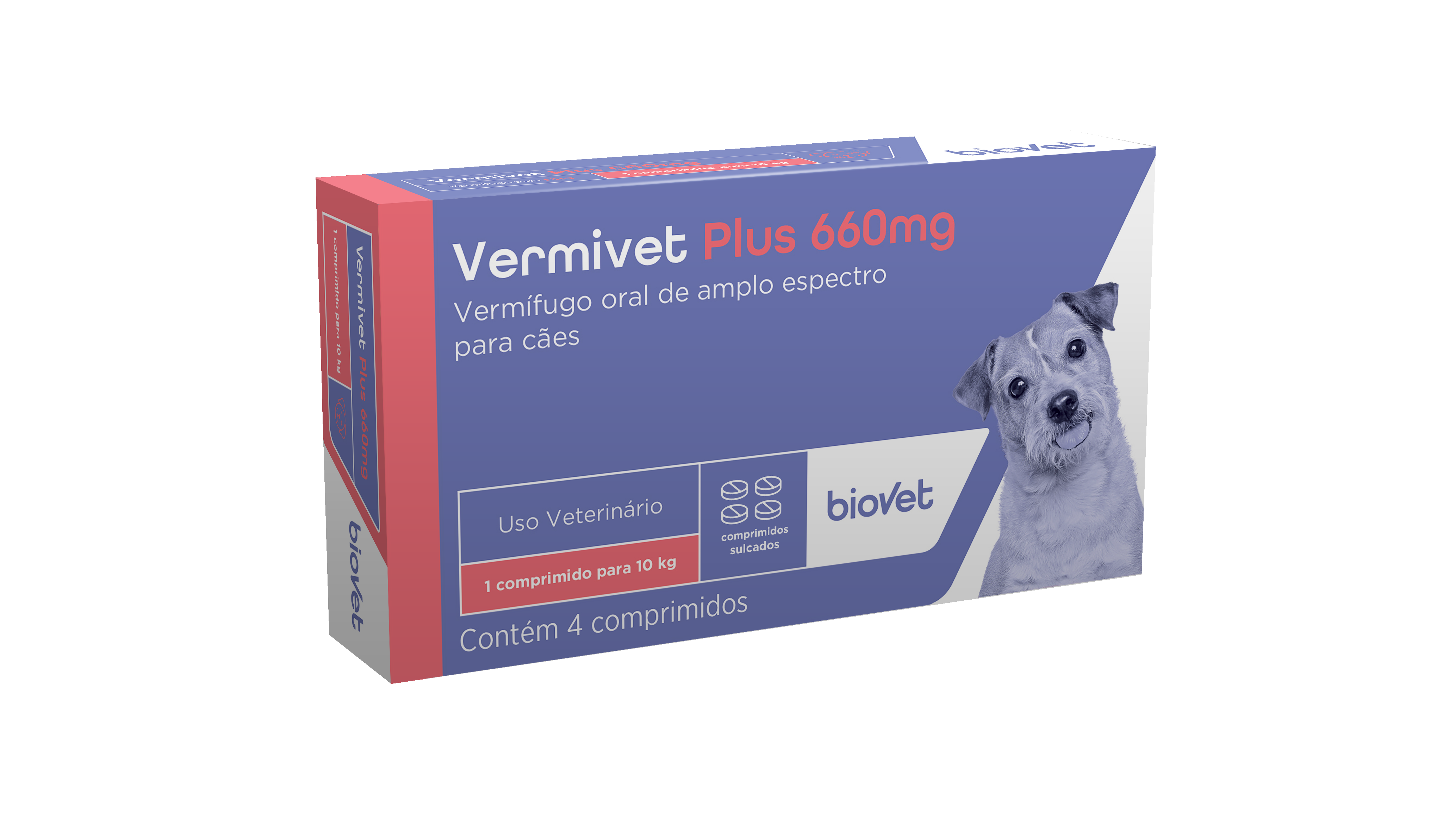 VERMIVET PLUS (660MG) - 4 COMPRIMIDOS 