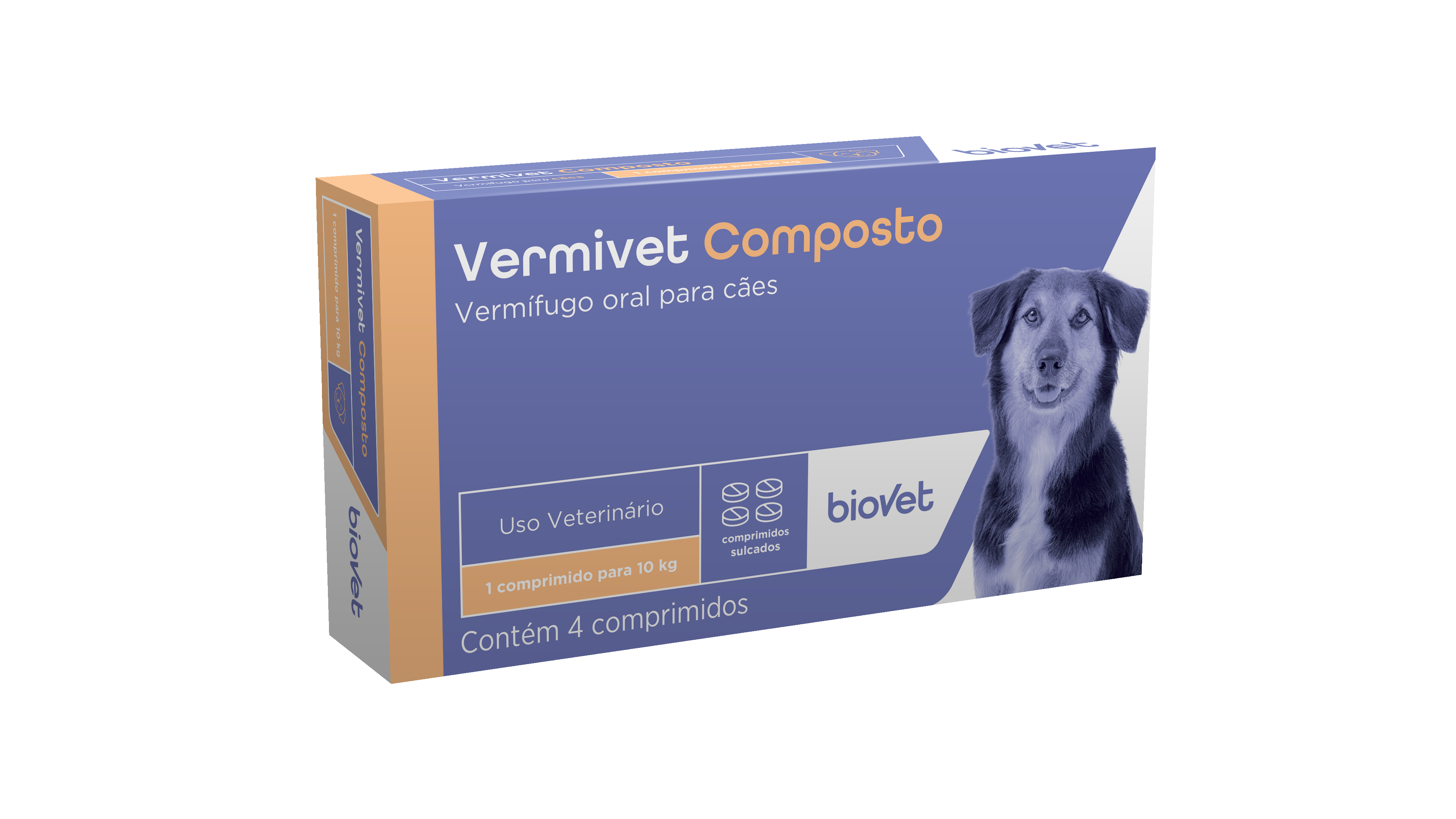 VERMIVET COMPOSTO (600MG) - 4 COMPRIMIDOS 