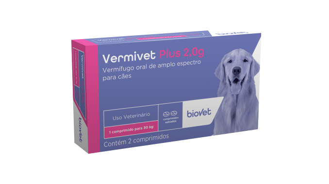 VERMIVET PLUS (2,0G) - 2 COMPRIMIDOS 