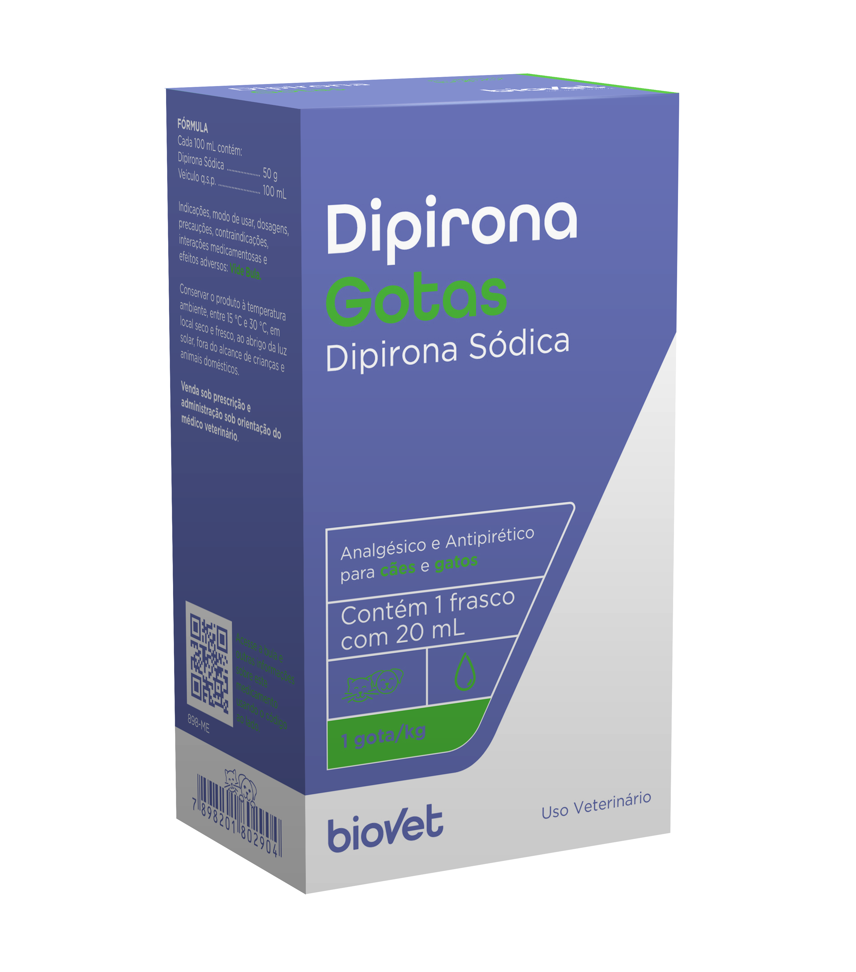DIPIRONA GOTAS BIOVET - 20ML