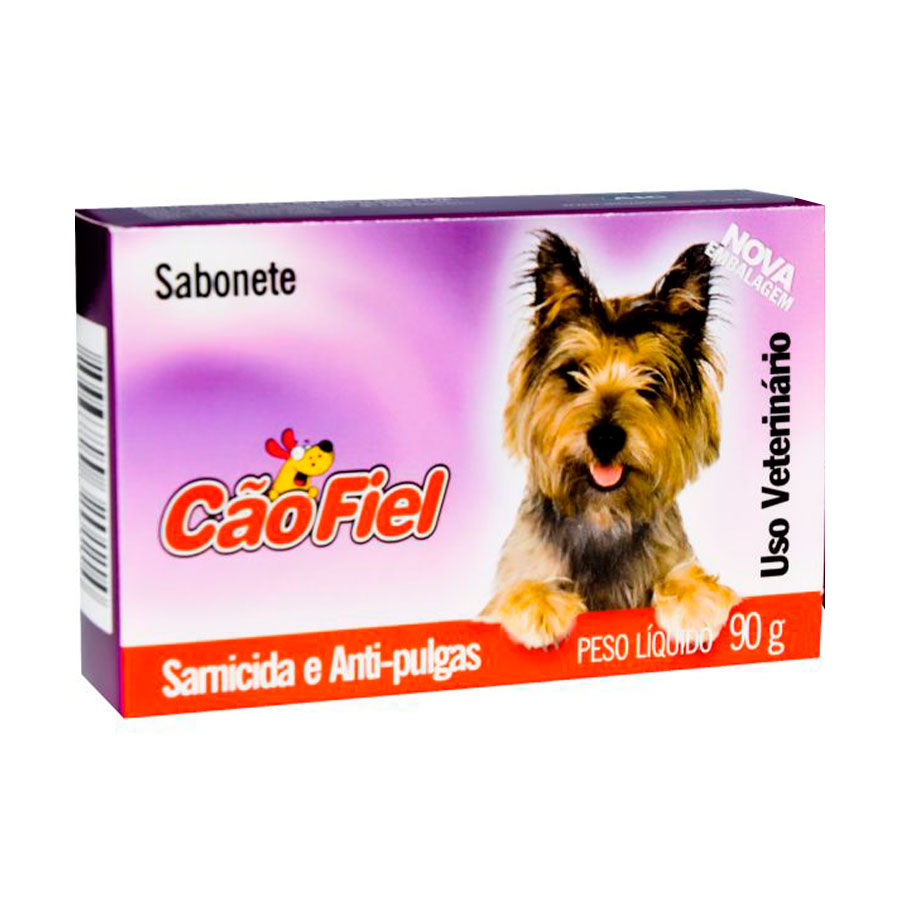 CAO FIEL SABONETE SARNICIDA 72X90G