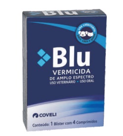 BLU VERMICIDA - 4 COMPRIMIDOS 