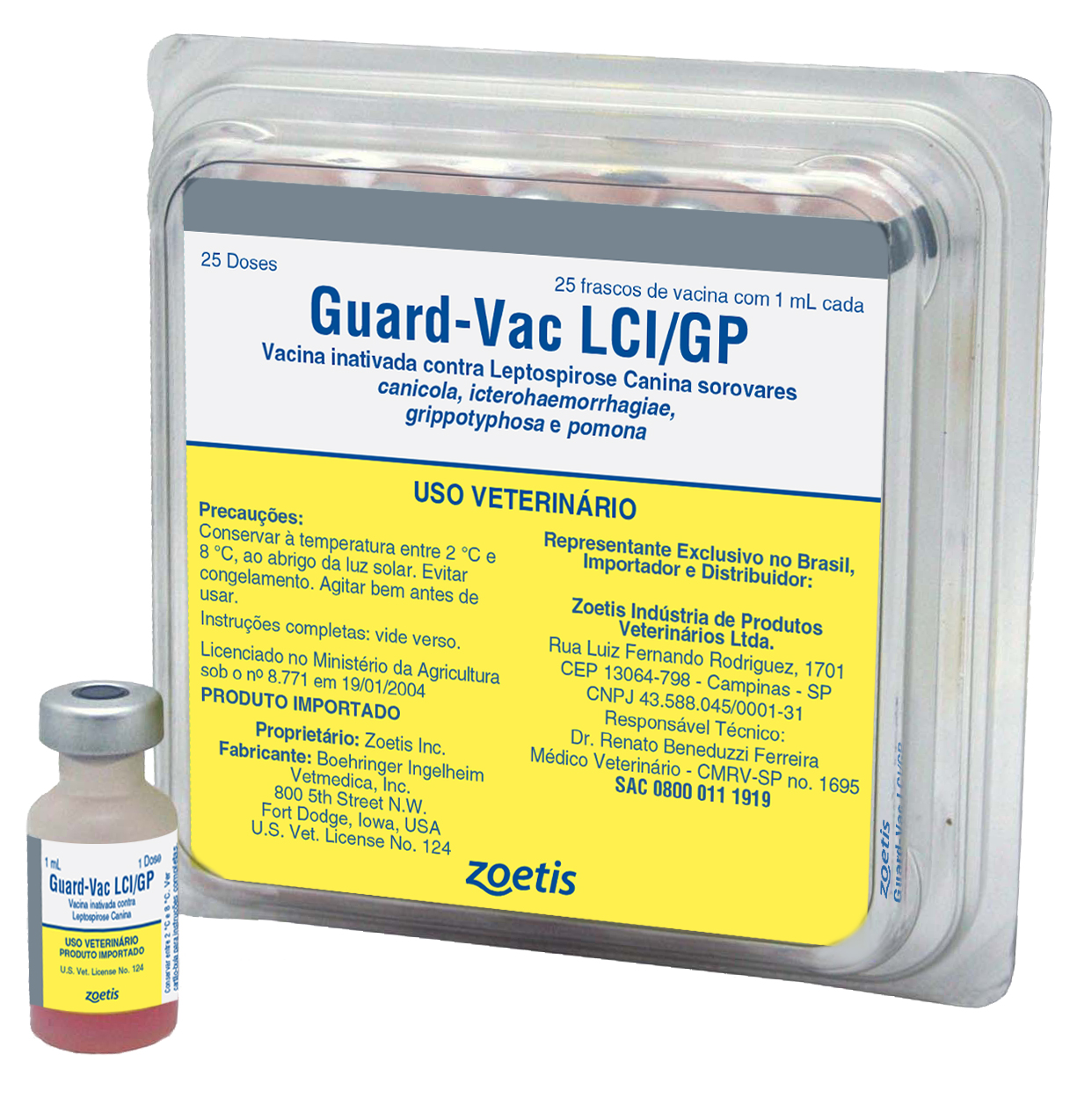 GUARD VAC LCI GP - 25 UNIDADES 