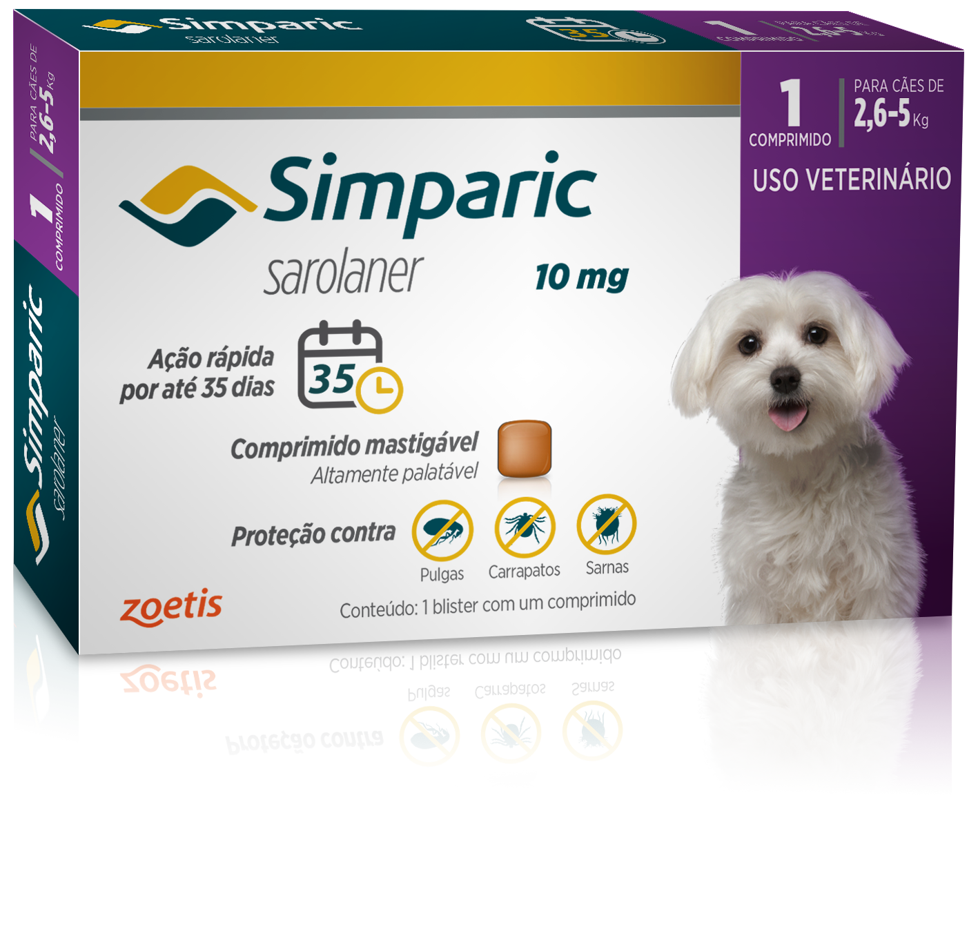 SIMPARIC 10MG (2,6 A 5KG) - 1 COMPRIMIDO