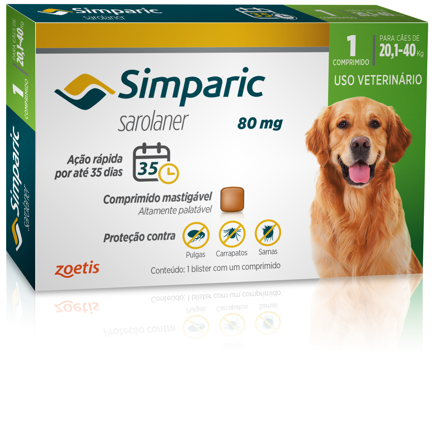 SIMPARIC 80MG (20,1 A 40KG) - 1 COMPRIMIDOS 