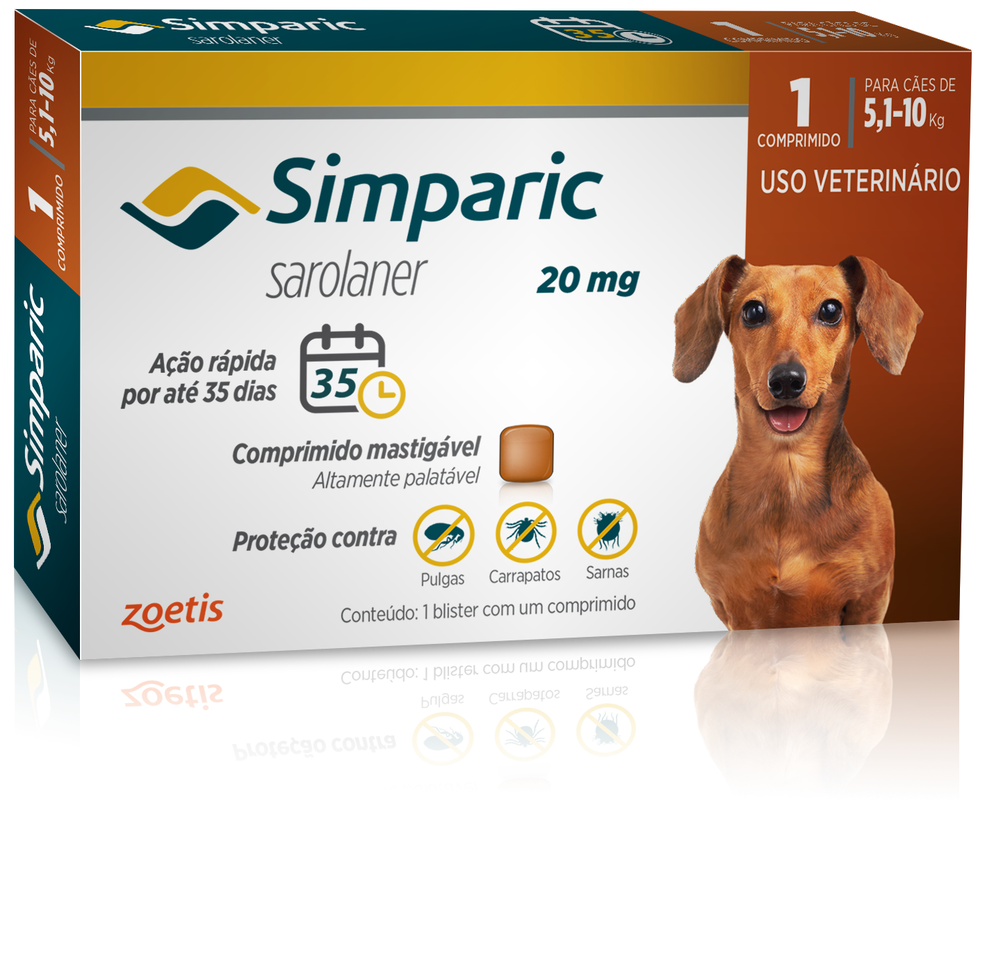 SIMPARIC 20MG (5,1 A 10KG) - 1 COMPRIMIDOS