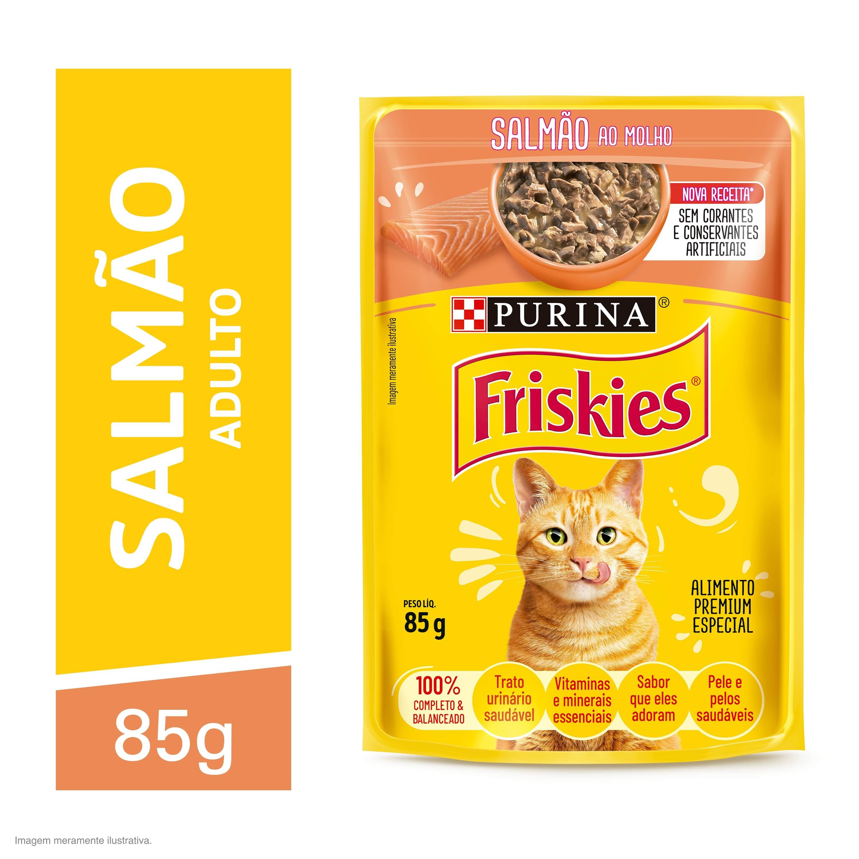 FRISKIES SACHE (SALMÃO AO MOLHO) - 85G