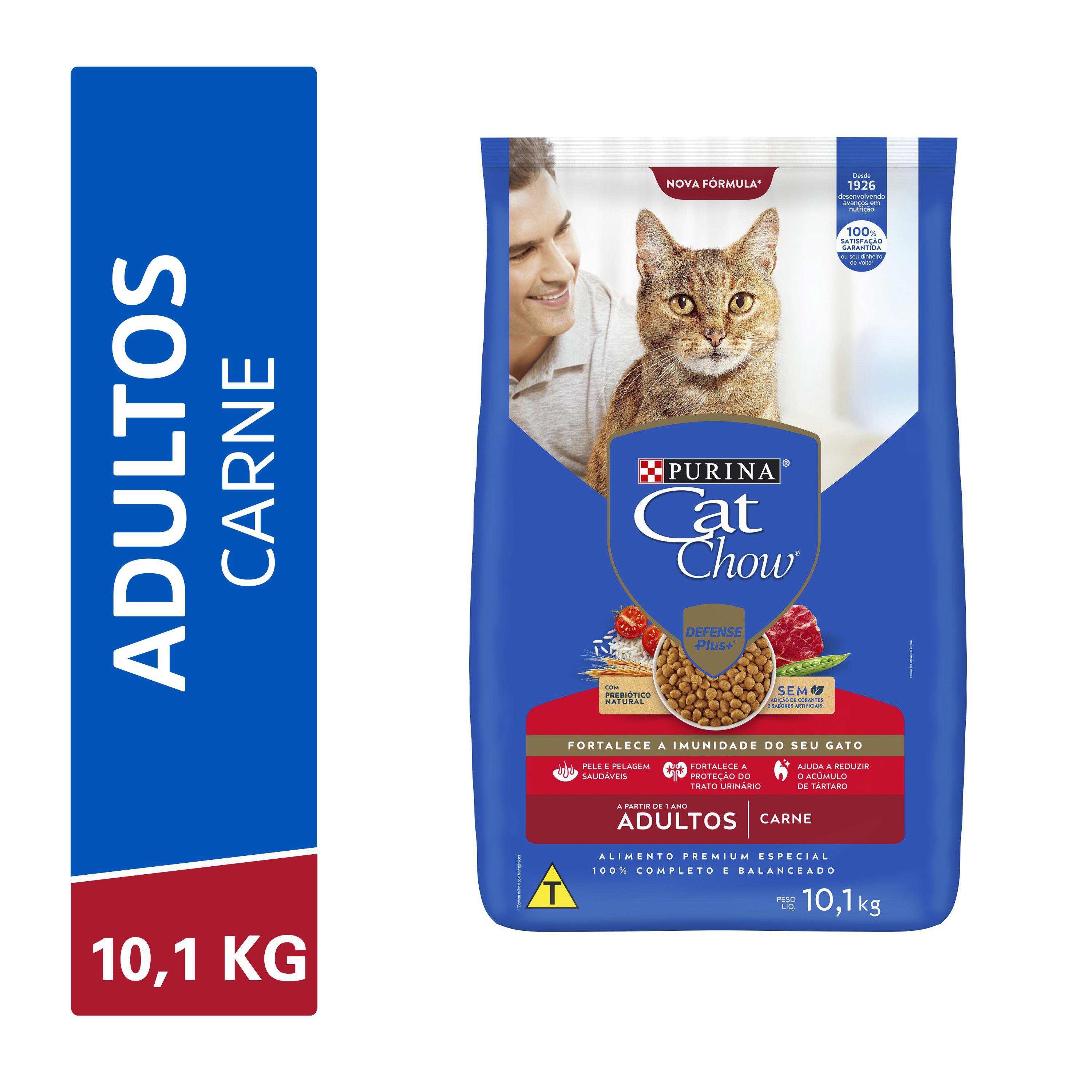 CAT CHOW ADULTO PS (CARNE) - 10,1KG
