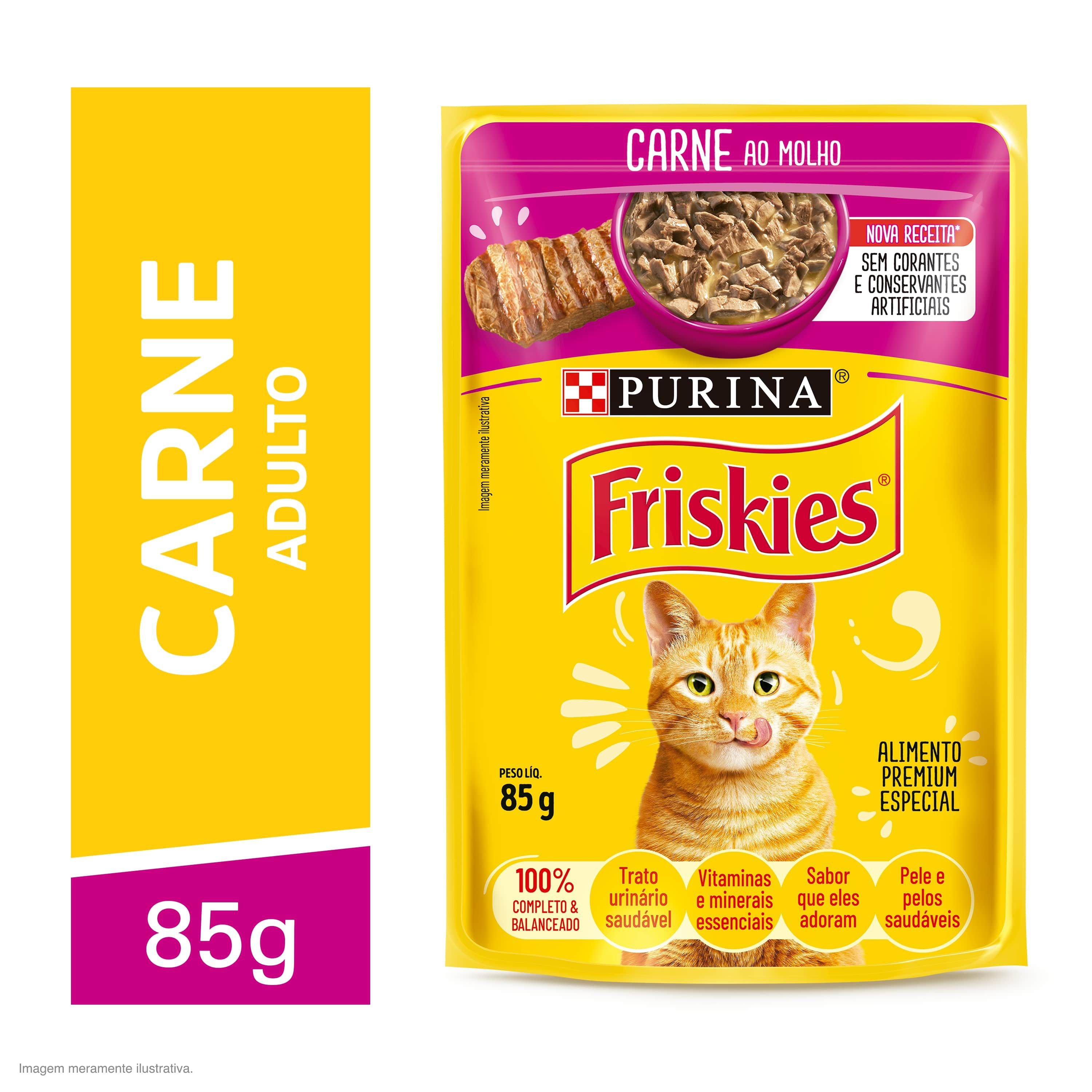 FRISKIES SACHÊ (CARNE AO MOLHO) - 85G