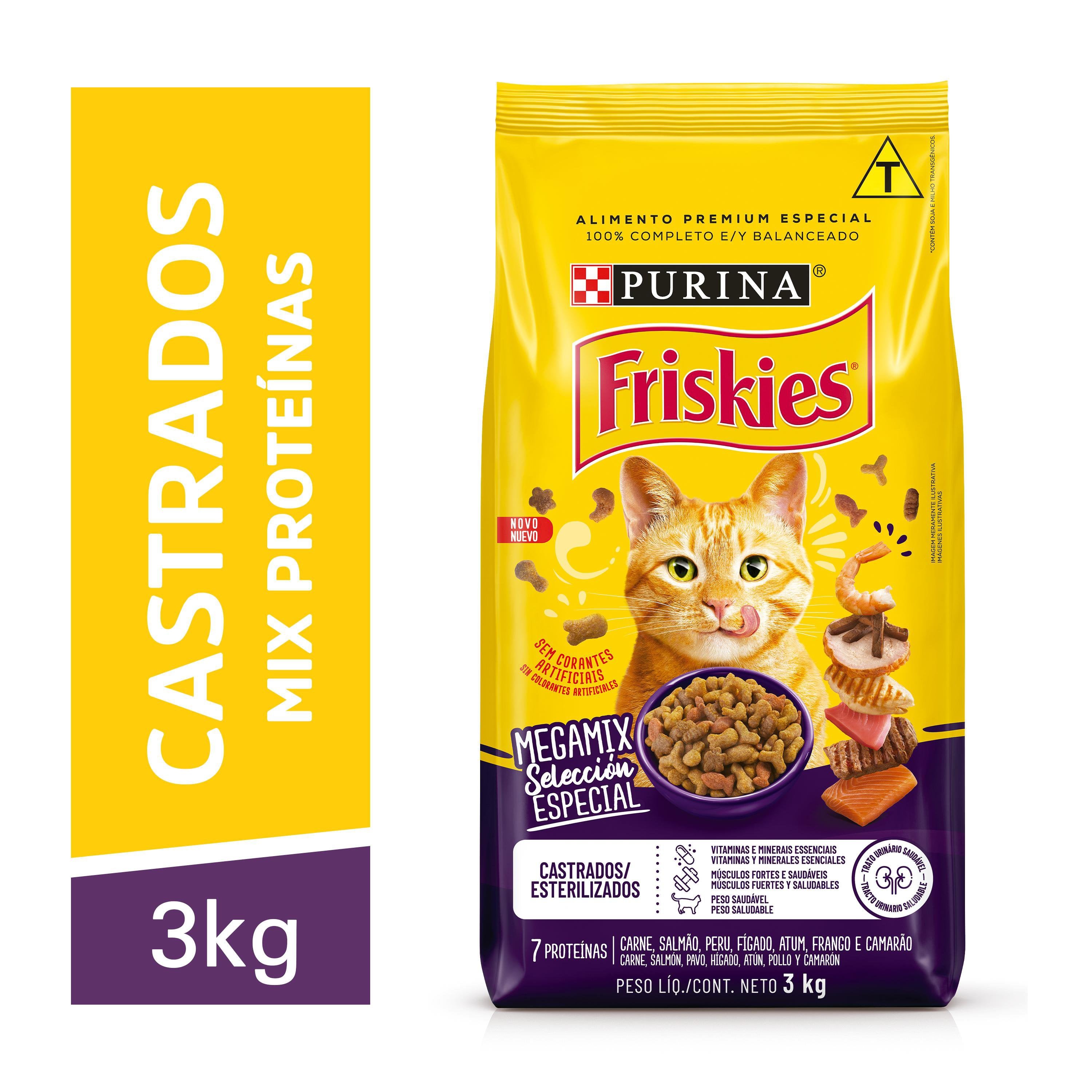 FRISKIES MEGAMIX GATOS CASTRADO - 3KG