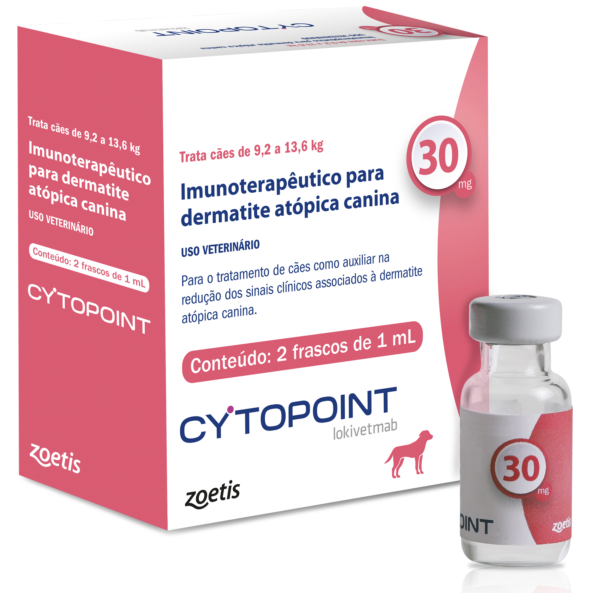 CYTOPOINT 30MG  (9,2 A 13,6KG) - 2 FRASCOS DE 1ML