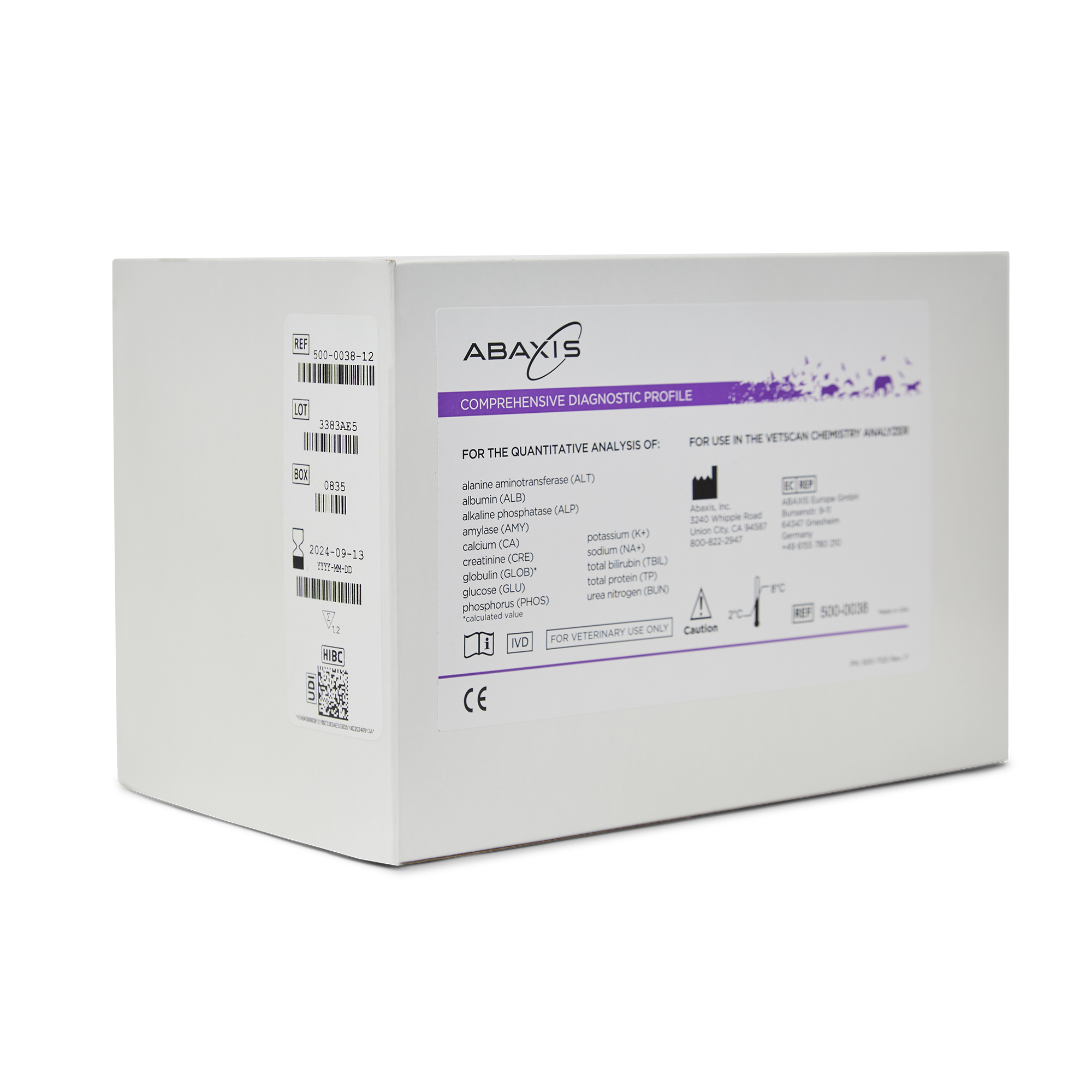 VETSCAN COMPREHENSIVE DIAGNOSTIC PROFILE - 12 UNIDADES 