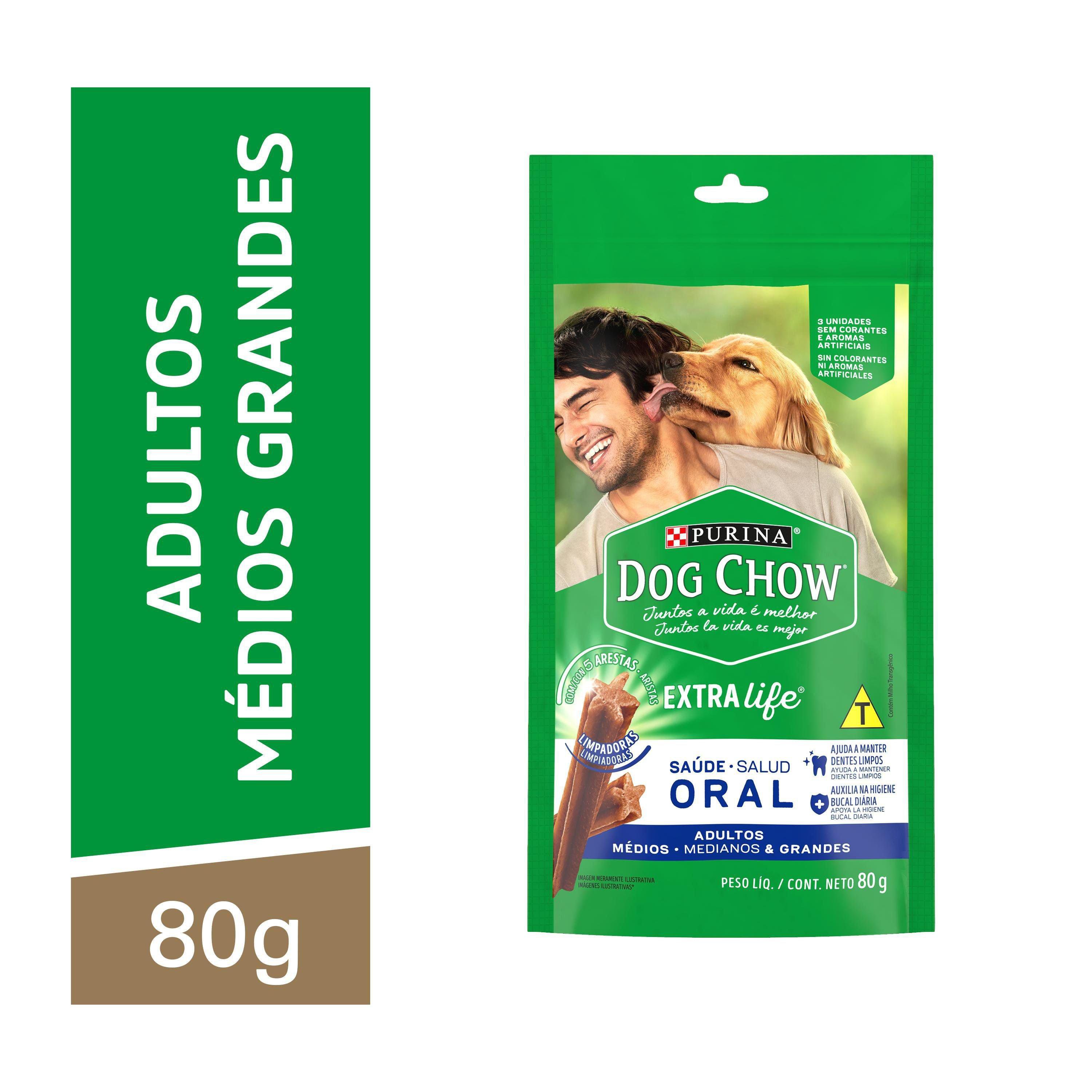 DOG CHOW ORAL (CÃES DE PORTE MÉDIO E GRANDE) - 80G