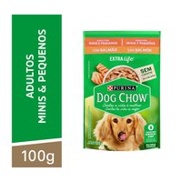 DOG CHOW SACHÊ ADULTO DE RAÇAS MINI E PEQUENA (SALMÃO) - 100G
