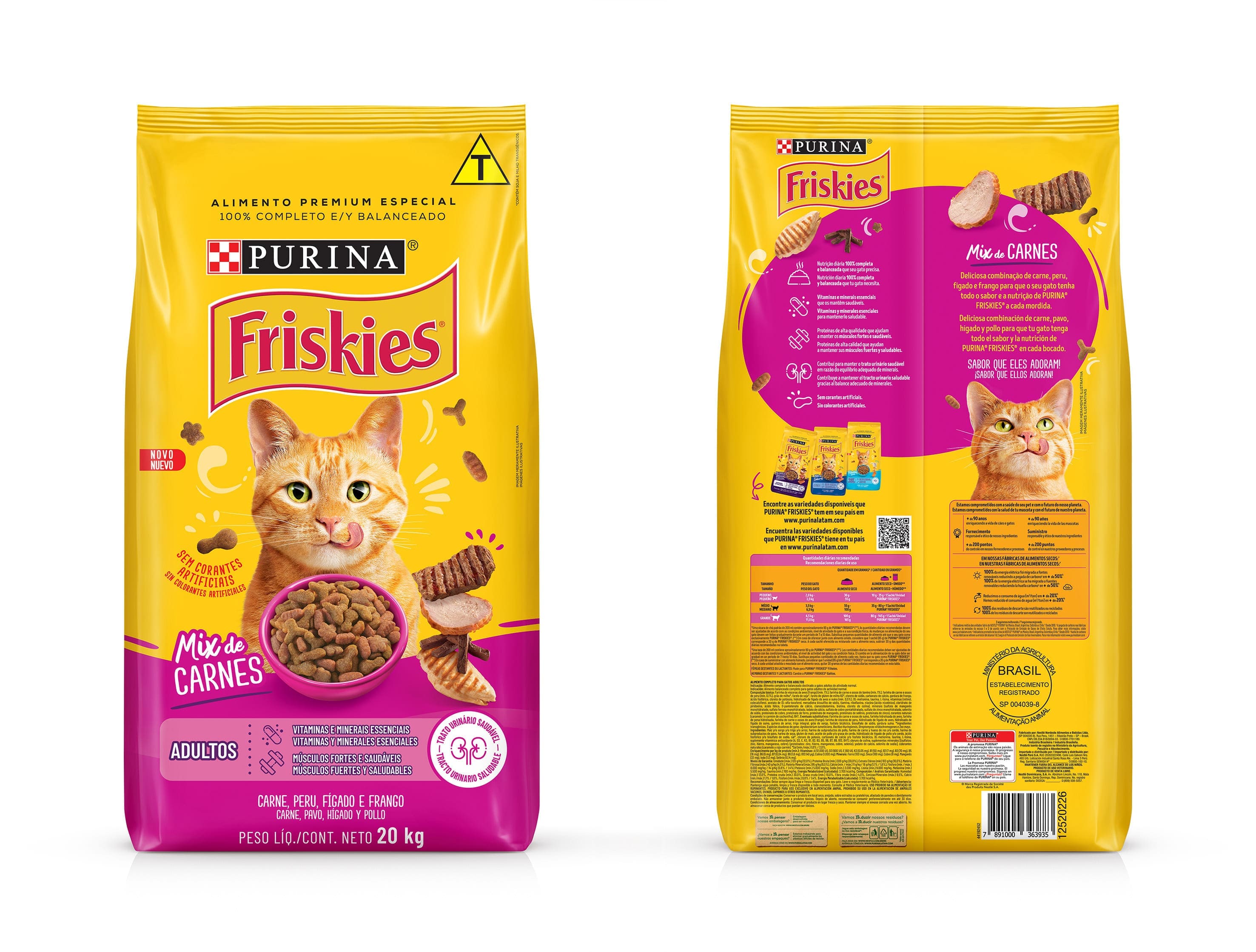 FRISKIES ADULTO (MIX CARNE) - 20KG