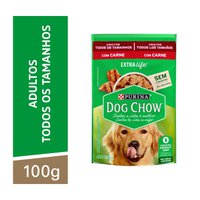 DOG CHOW SACHÊ ADULTO CÃES DE TODOS OS TAMANHOS (CARNE) - 100G