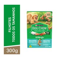 DOG CHOW BISCOITO FILHOTE PARA TODOS OS TAMANHOS (FRANGO E LEITE) - 300G