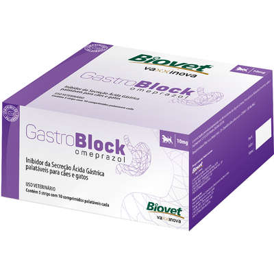 GASTROBLOCK HOSPITALAR (10MG) - 5 STRIPS COM 10 COMPRIMIDOS 