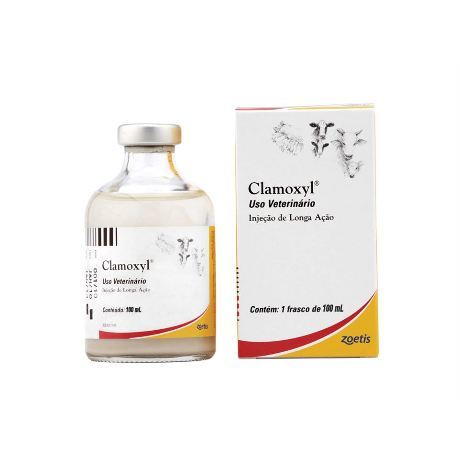 Antibiótico Clamoxyl Zoetis Injetável 100ml
