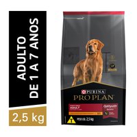 PRO PLAN DOG ADULTO RAÇA MÉDIAS. - 2,5KG