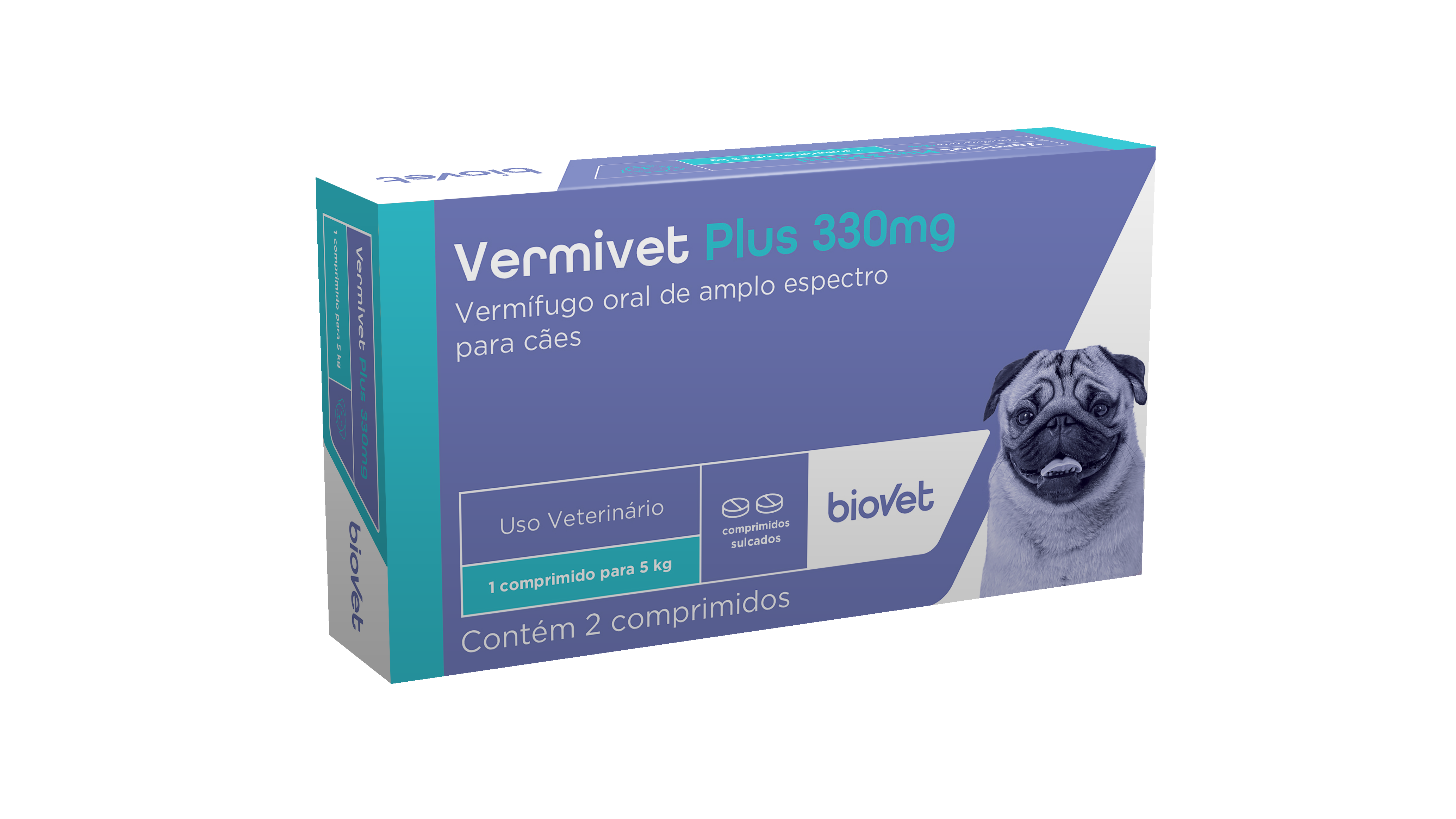 VERMIVET PLUS (330MG) - 2 COMPRIMIDOS 