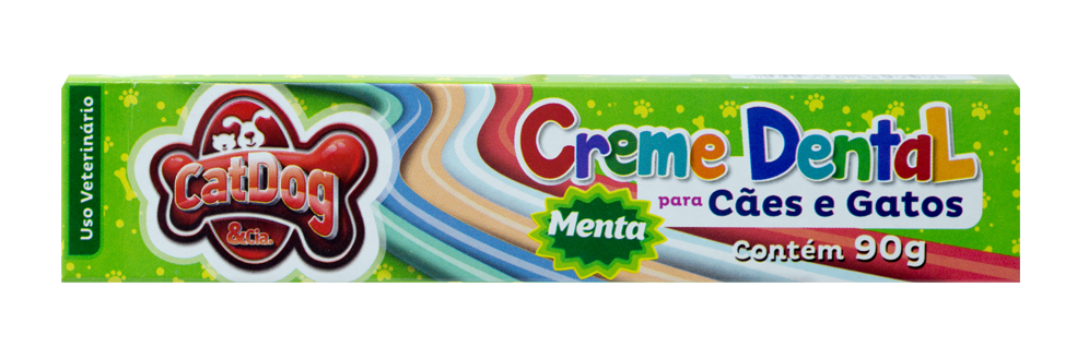CAT DOG CREME DENTAL PET (MENTA) - 90G