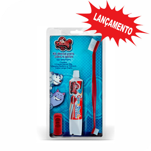 CAT DOG KIT DENTAL PET COM 3 PEÇAS (MENTA) 