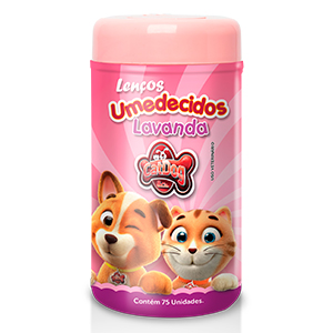 CAT DOG LENCOS UMEDECIDO PET (LAVANDA) - 75 UNIDADES