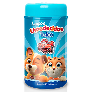 CAT DOG LENCOS UMEDECIDO PET (TALCO) - 75 UNIDADES