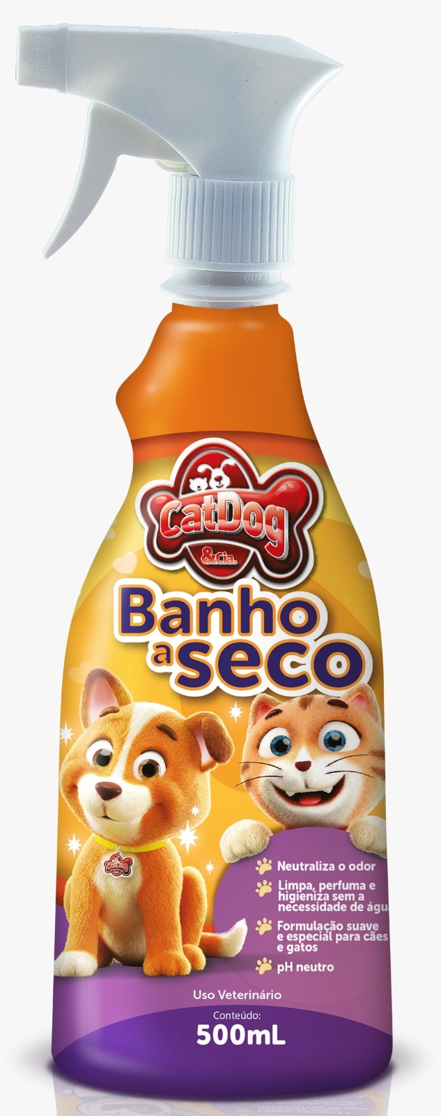 CAT DOG BANHO A SECO (GATILHO) - 500ML