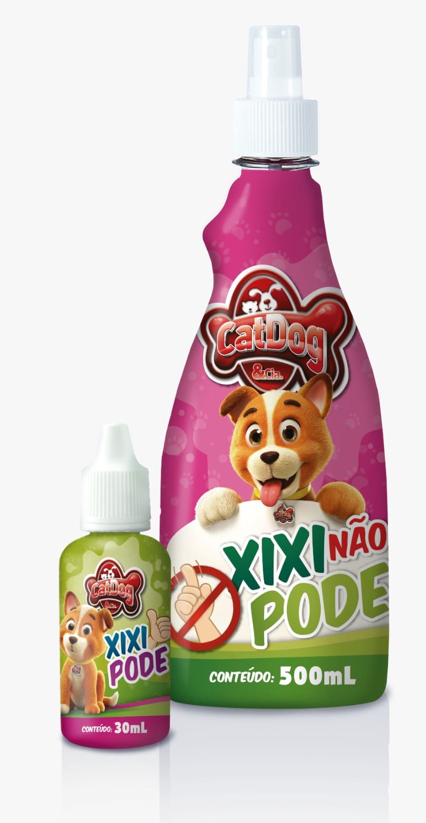 CAT DOG KIT EDUCADOR (XIXI PODE - 30ML) (NÃO PODE - 500ML)