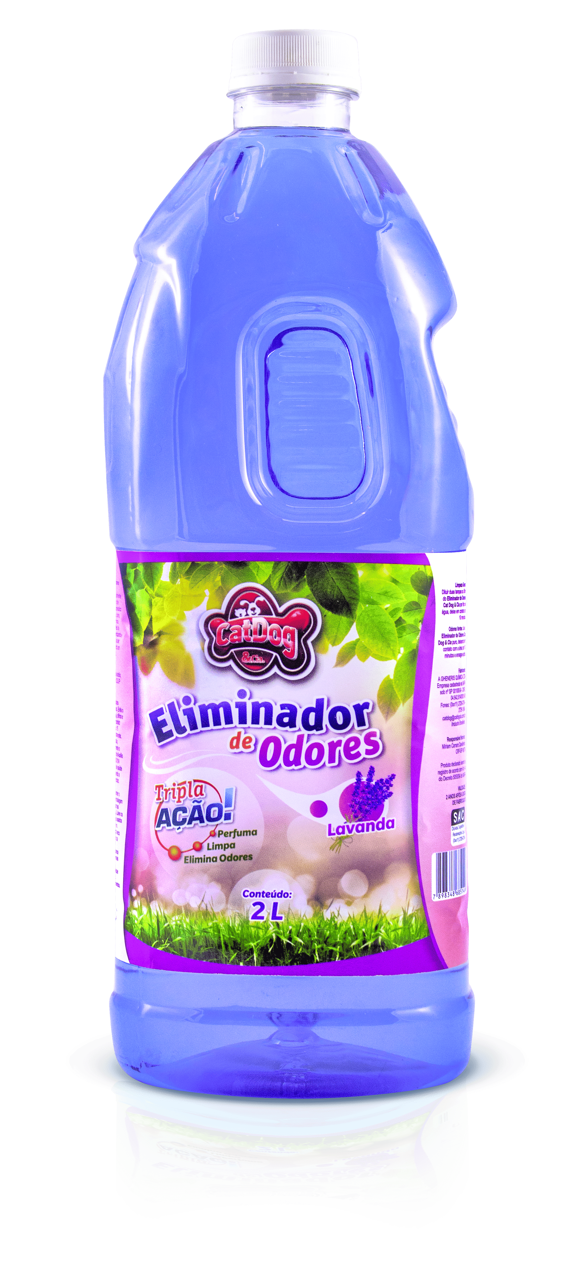 CAT DOG ELIMINADOR DE ODORES (LAVANDA) - 2L