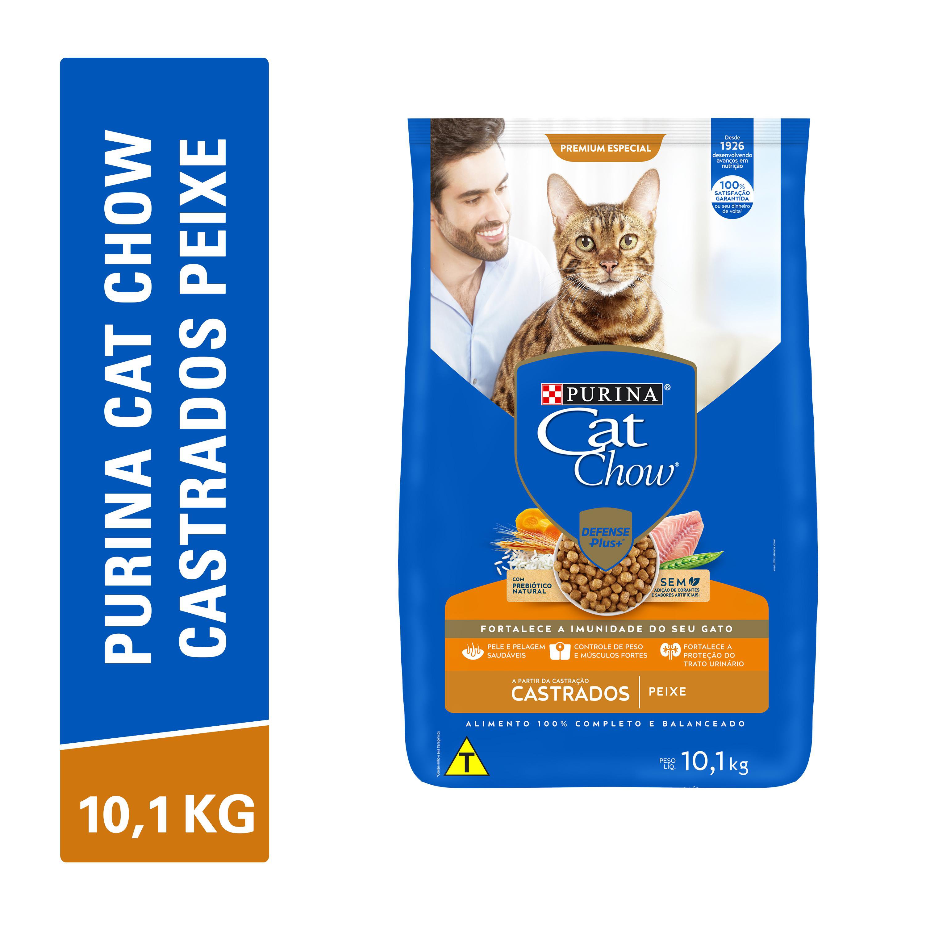 CAT CHOW PS CASTRADOS (PEIXE) - 10,1KG