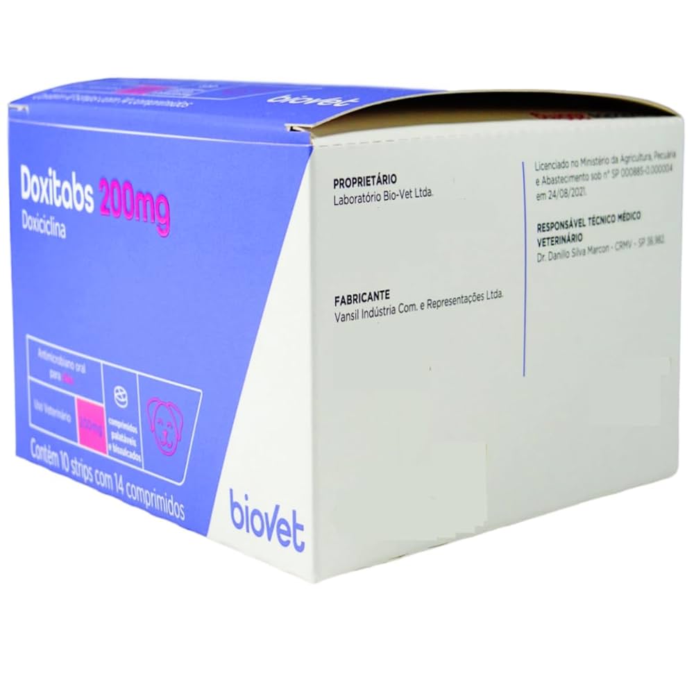 DOXITABS HOSPITALAR (200MG) 10 STRIPS COM 14 COMPRIMIDOS 