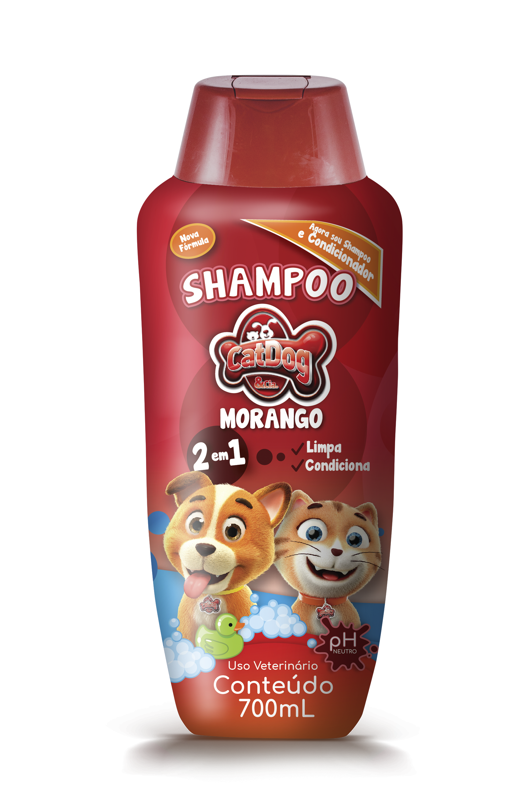 CAT DOG SHAMPOO (MORANGO) - 700ML