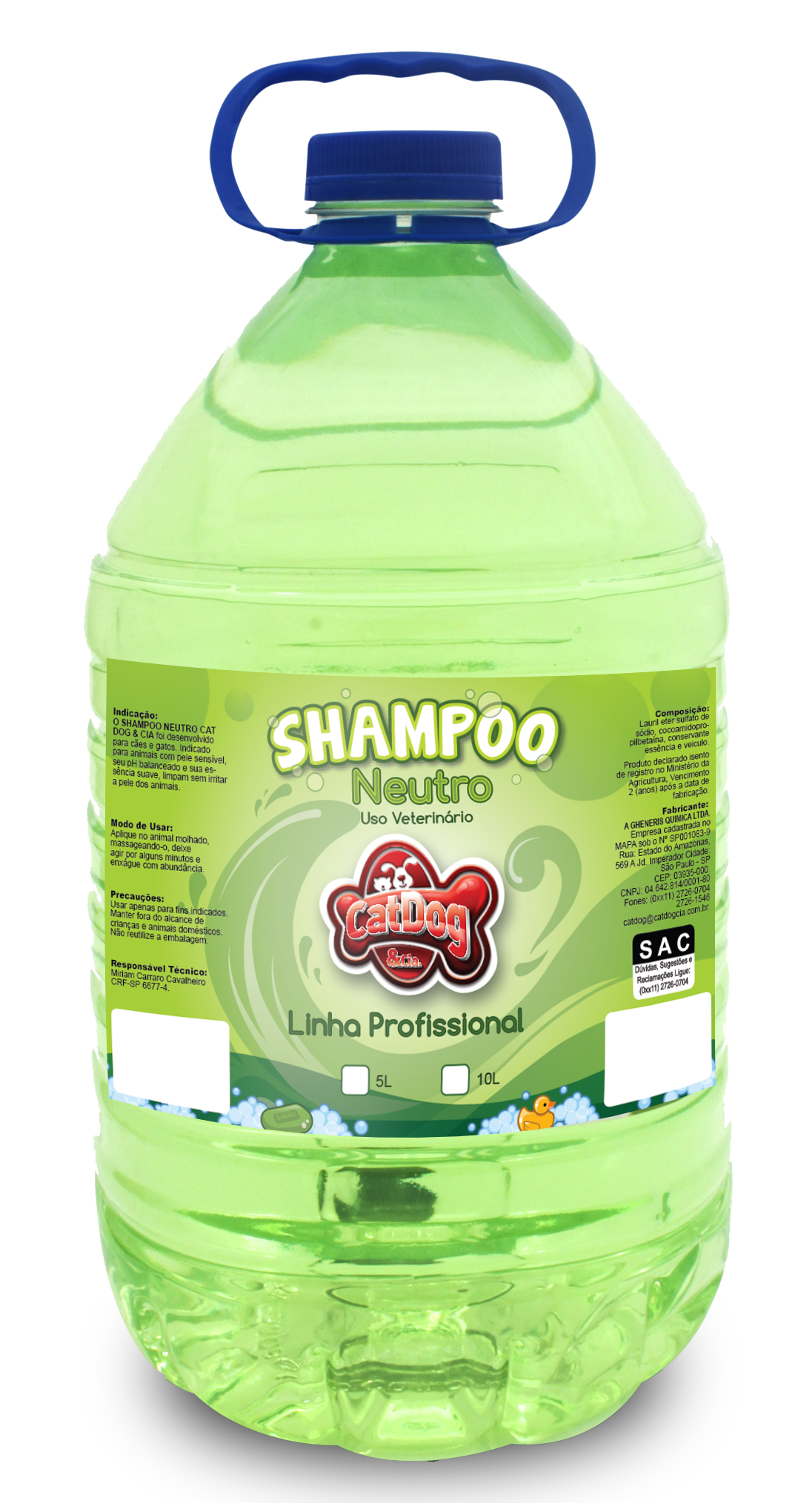 CAT DOG SHAMPOO (NEUTRO) - 5L