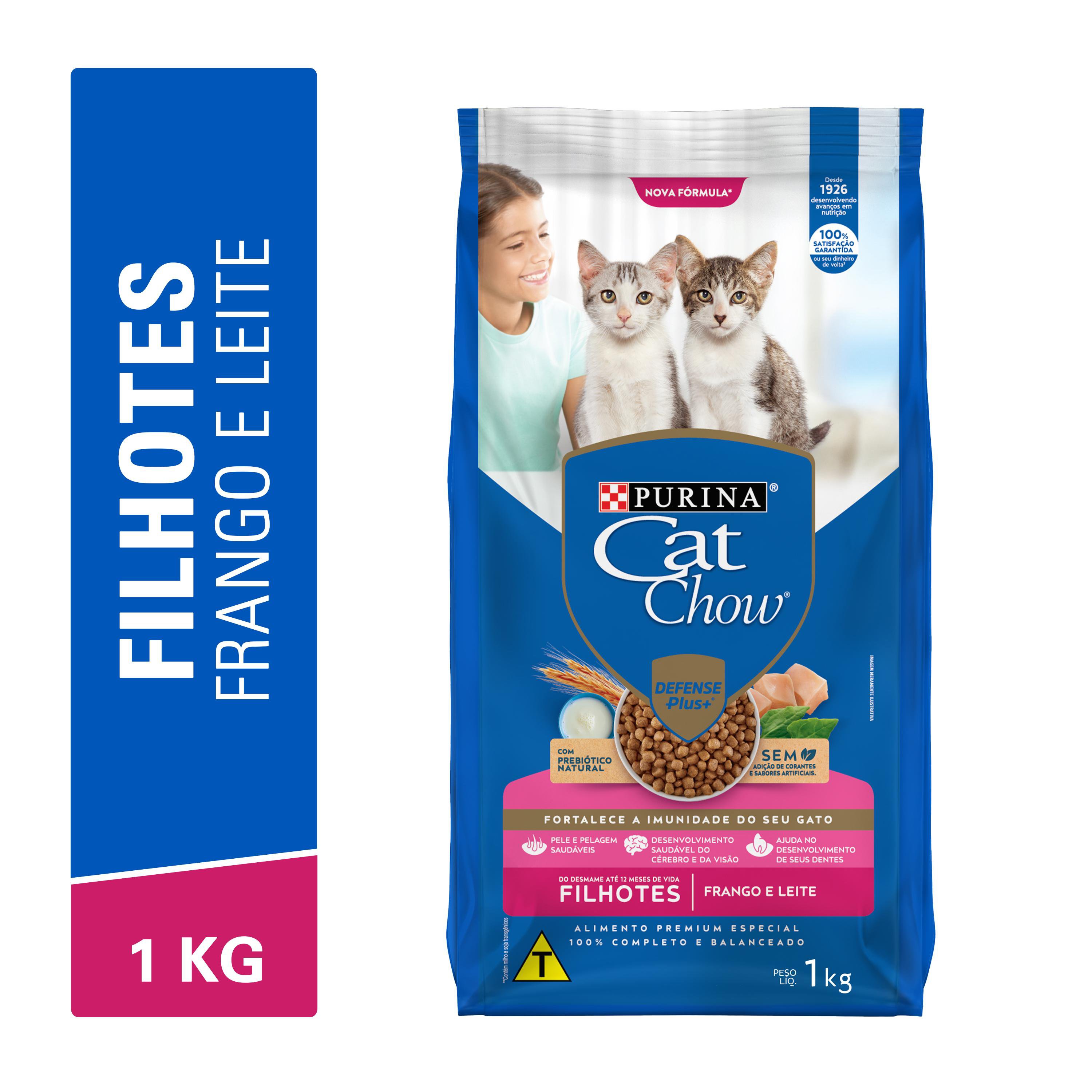 CAT CHOW PS FILHOTE (FRANGO E LEITE) - 1KG