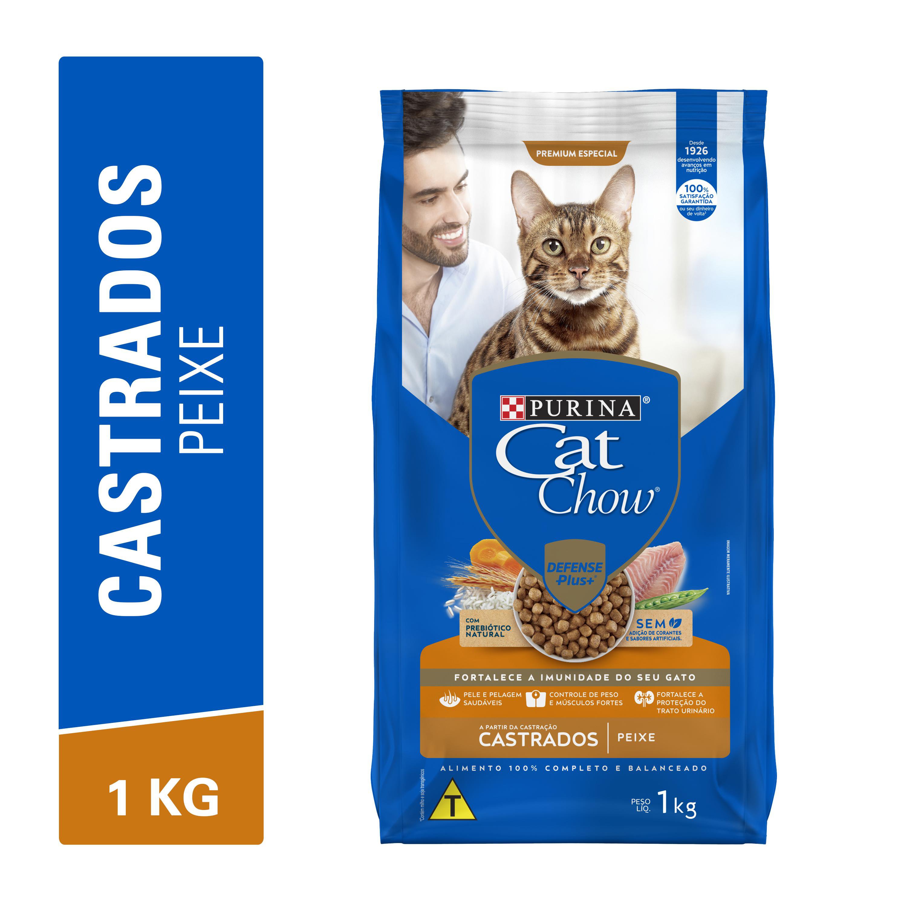 CAT CHOW PS CASTRADOS (PEIXE) - 1KG