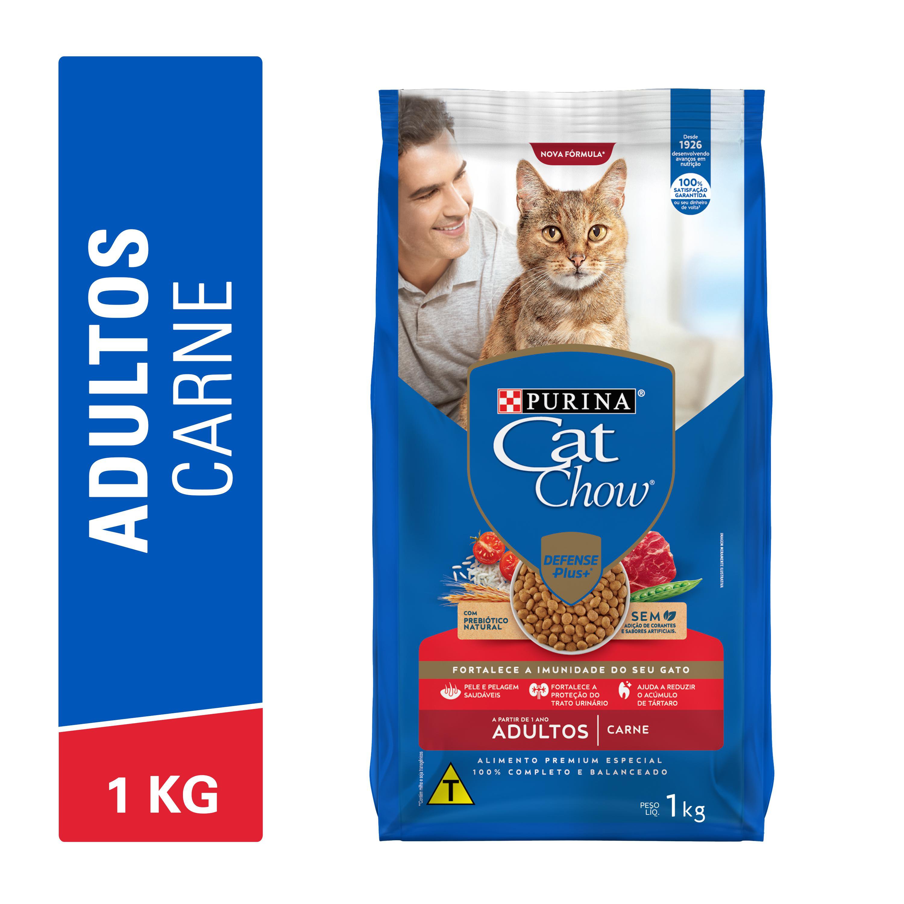 CAT CHOW PS ADULTO (CARNE) - 1KG