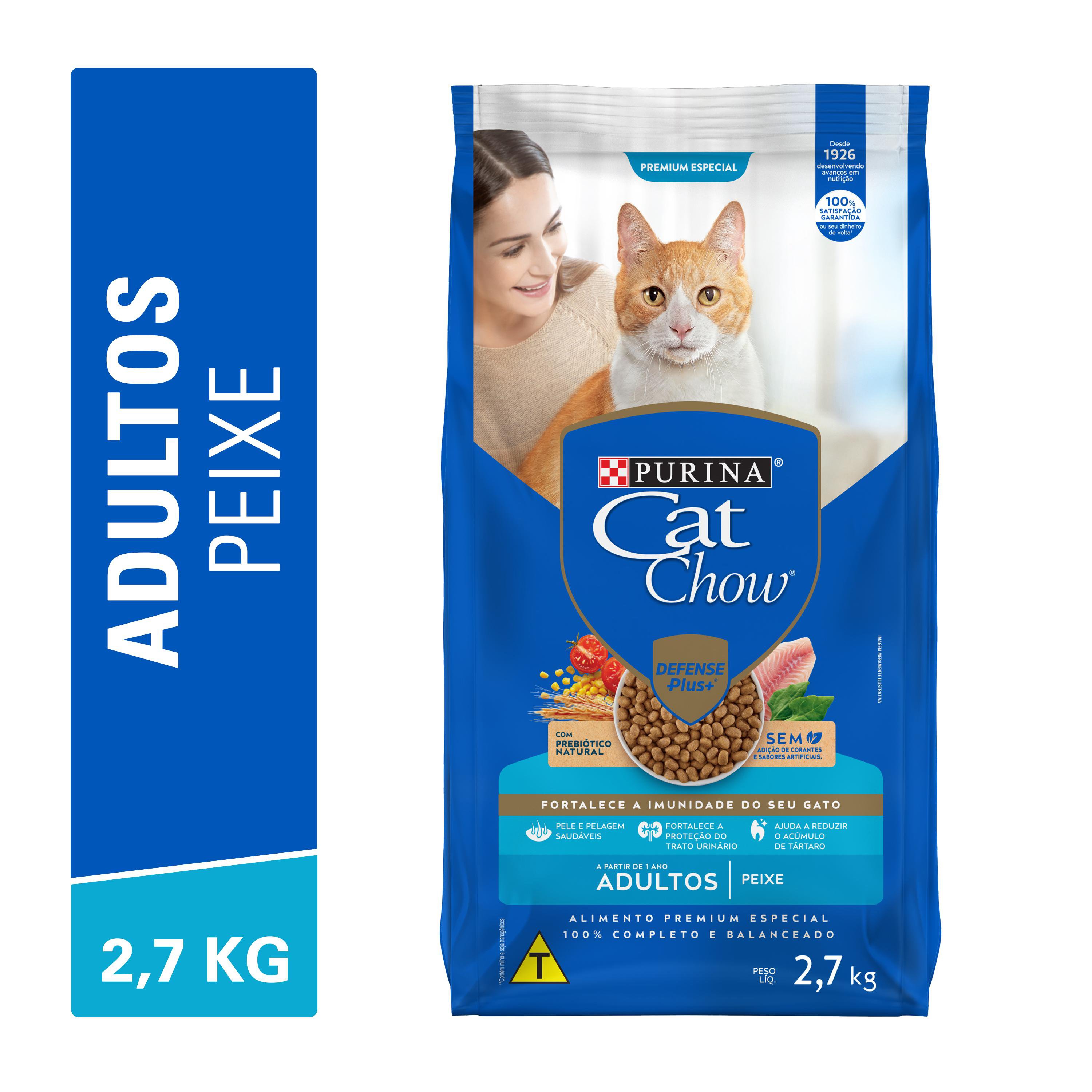 CAT CHOW PS ADULTO (PEIXE) - 2,7KG