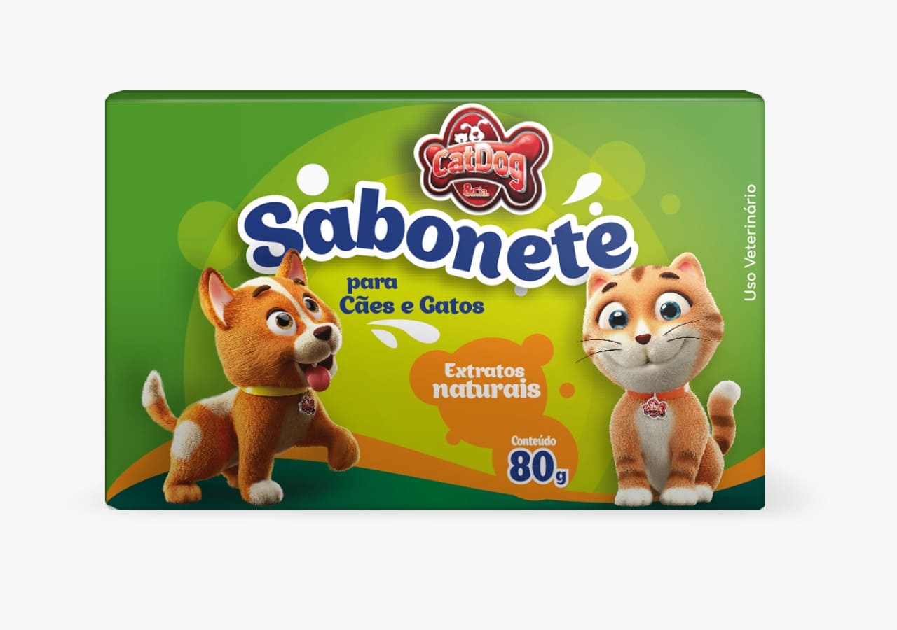 CAT DOG SABONETE (EXTRATOS NATURAIS) -80G