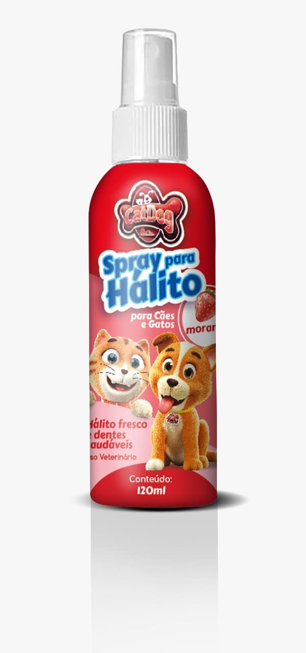 CAT DOG SPRAY PARA HALITO (MORANGO) - 120ML