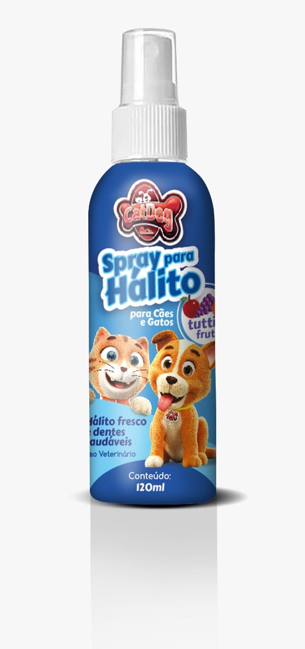 CAT DOG SPRAY PARA HALITO (TUTTI-FRUTTI) - 120ML