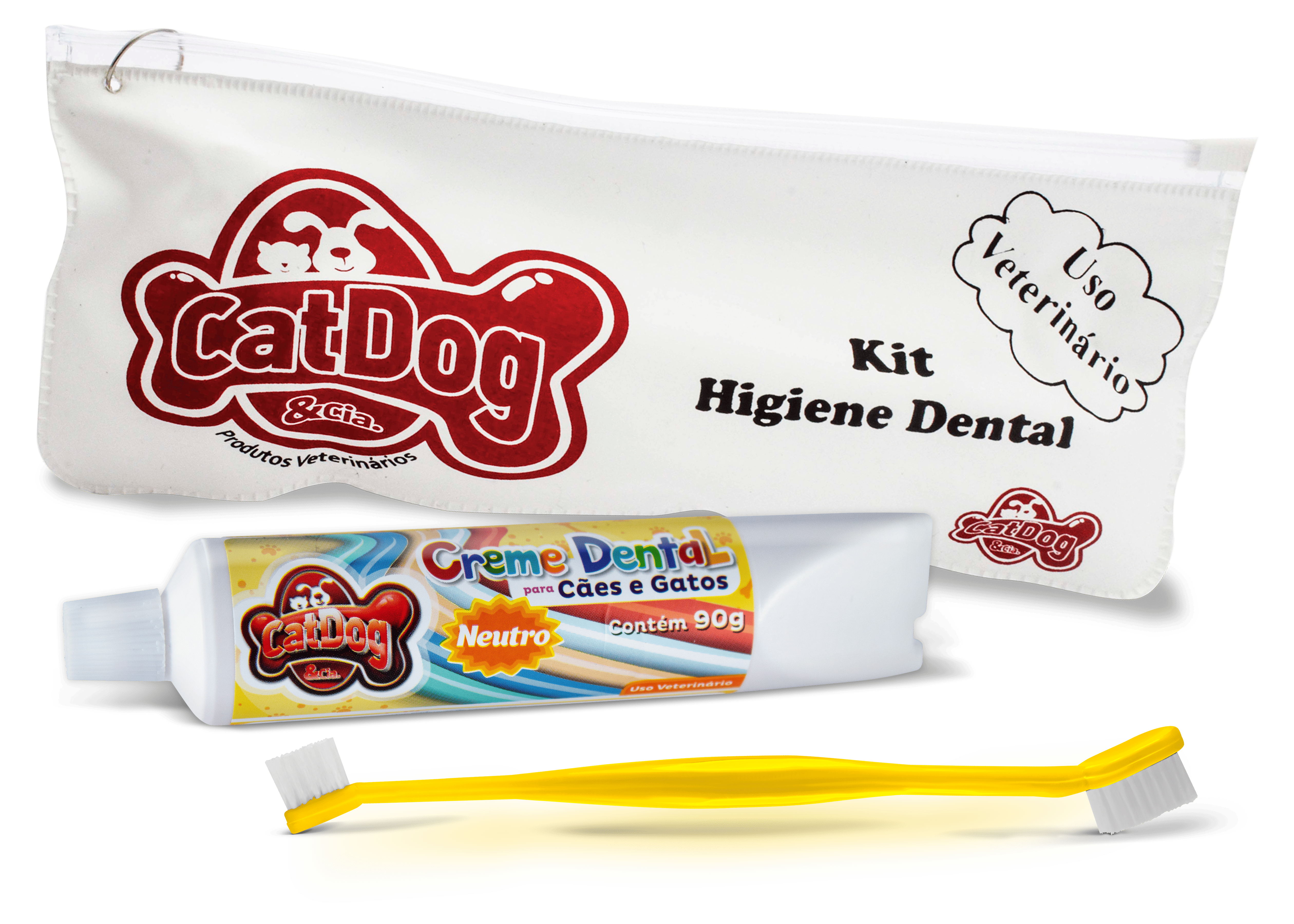 CAT DOG CONJUNTO DE HIGINE BUCAL (NEUTRO + CABO LONGO)