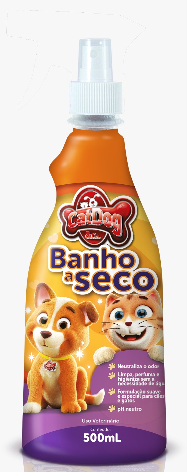 CAT DOG BANHO A SECO (VÁLVULA SPRAY) - 500ML