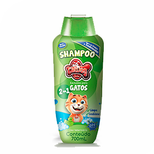 CAT DOG SHAMPOO GATOS 2 EM 1 - 700ML