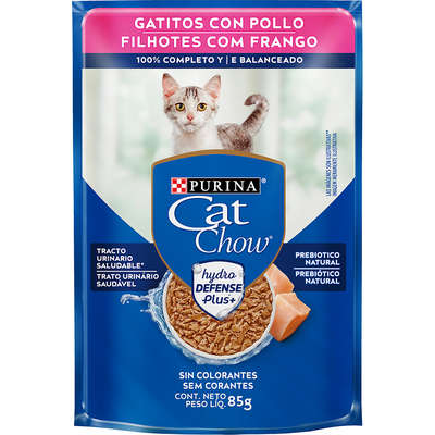 CAT CHOW SACHÊ FILHOTE (FRANGO AO MOLHO) - 85G