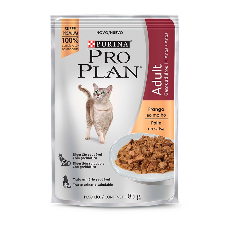 PRO PLAN SACHÊ CAT ADULTO (FRANGO) - 85G